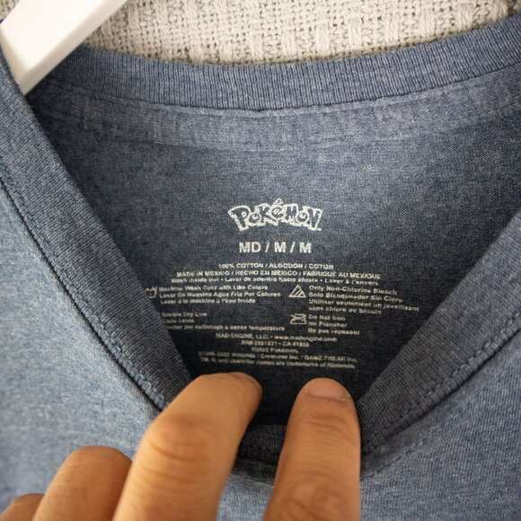 Pokemon Pikachu "Pika Pika" Rap Tee Mens Medium - Picture 4 of 7